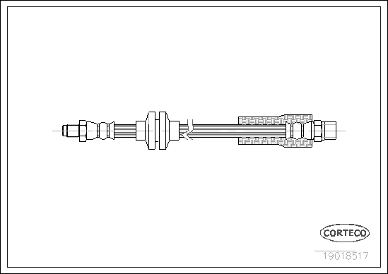 Brake Hose - 19018517 CORTECO