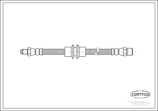 Brake Hose - 19018521 CORTECO