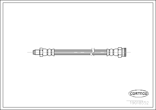 Brake Hose - 19018552 CORTECO