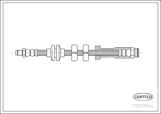 Brake Hose - 19018561 CORTECO