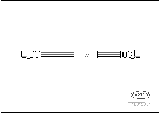 Brake Hose - 19018651 CORTECO