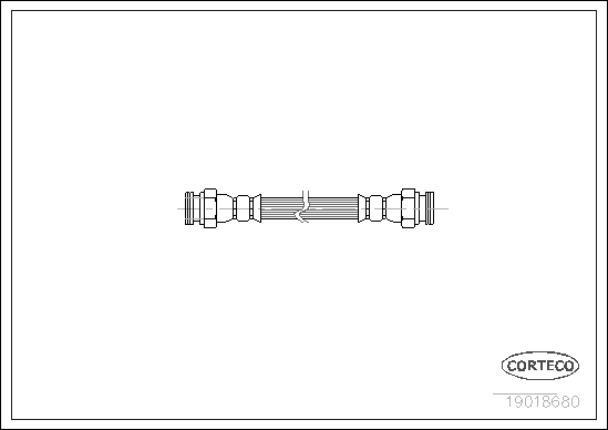 Brake Hose - 19018680 CORTECO