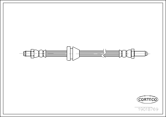 Brake Hose - 19018769 CORTECO
