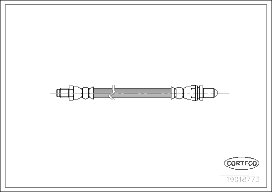 Brake Hose - 19018773 CORTECO
