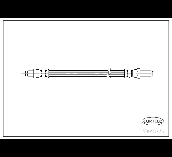 Brake Hose - 19018775 CORTECO