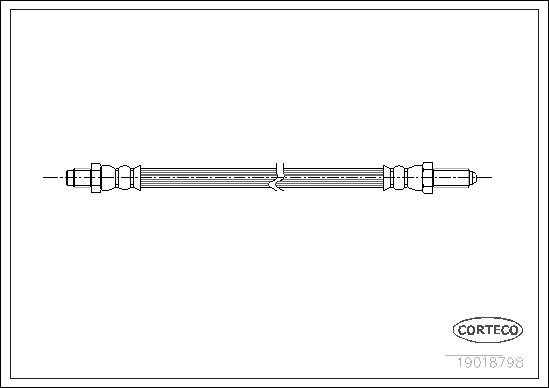 Brake Hose - 19018798 CORTECO