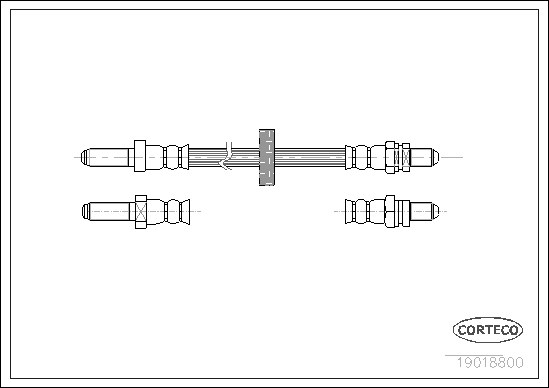 Brake Hose - 19018800 CORTECO