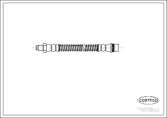 Brake Hose - 19018893 CORTECO