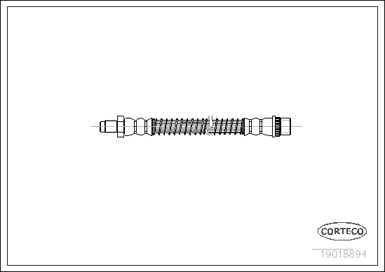 Brake Hose - 19018894 CORTECO