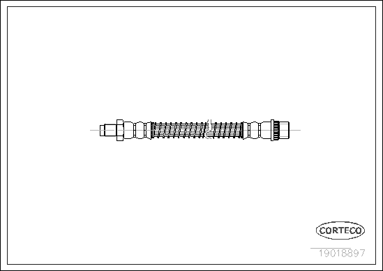 Brake Hose - 19018897 CORTECO