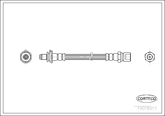 Brake Hose - 19018915 CORTECO