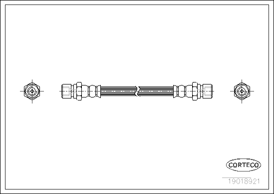 Brake Hose - 19018921 CORTECO