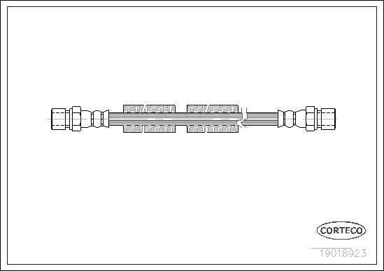 Brake Hose - 19018923 CORTECO