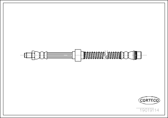 Brake Hose - 19019114 CORTECO