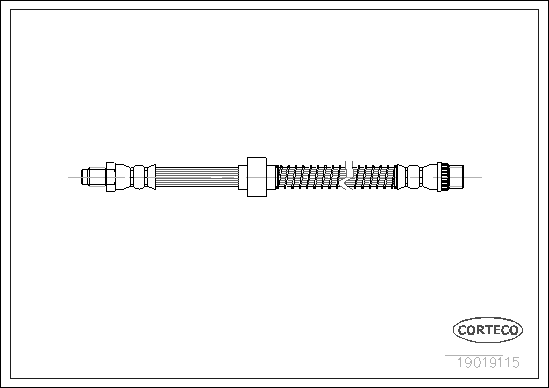 Brake Hose - 19019115 CORTECO