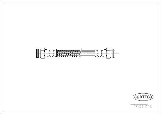 Brake Hose - 19019119 CORTECO