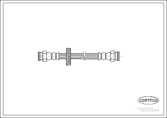 Brake Hose - 19019944 CORTECO