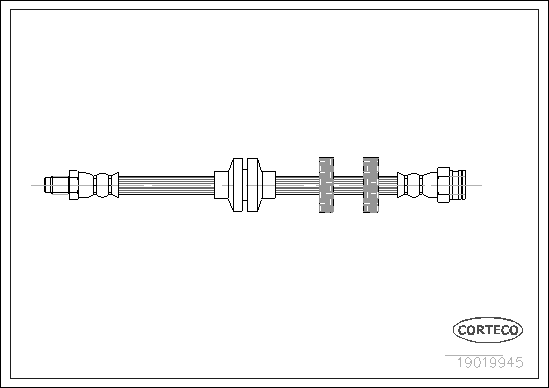 Brake Hose - 19019945 CORTECO