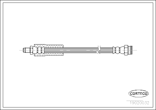 Brake Hose - 19020032 CORTECO