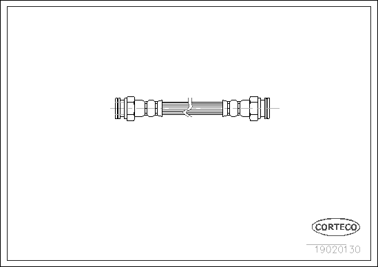 Brake Hose - 19020130 CORTECO