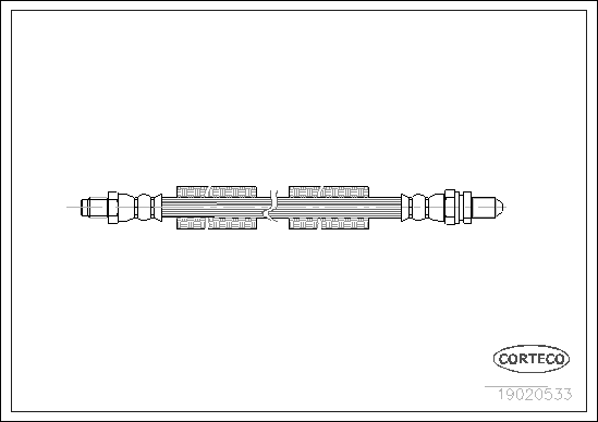 Brake Hose - 19020533 CORTECO