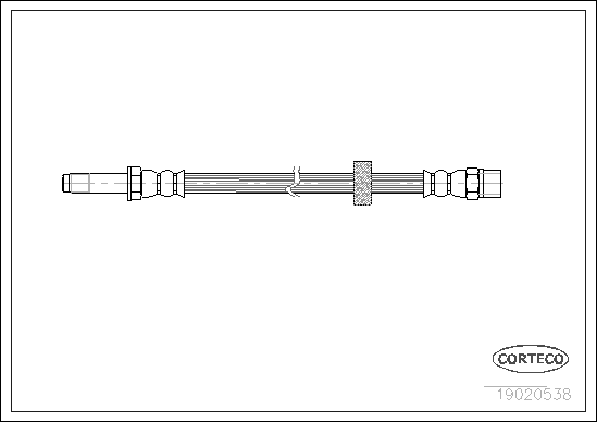 Brake Hose - 19020538 CORTECO