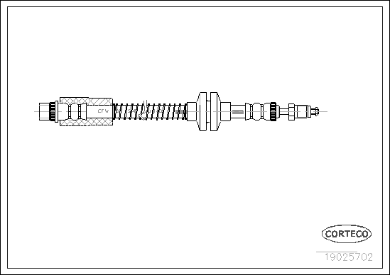 Brake Hose - 19025702 CORTECO
