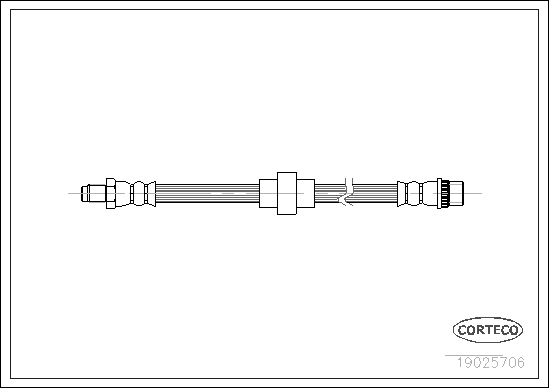 Brake Hose - 19025706 CORTECO