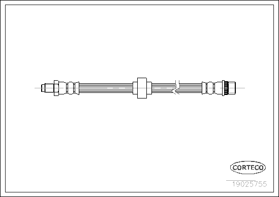 Brake Hose - 19025755 CORTECO