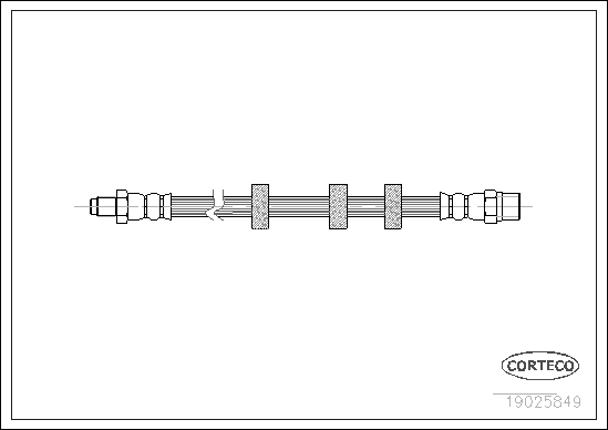 Brake Hose - 19025849 CORTECO