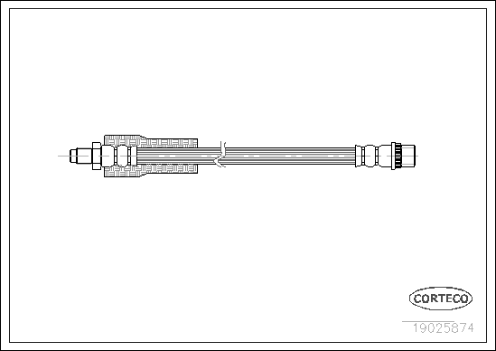 Brake Hose - 19025874 CORTECO