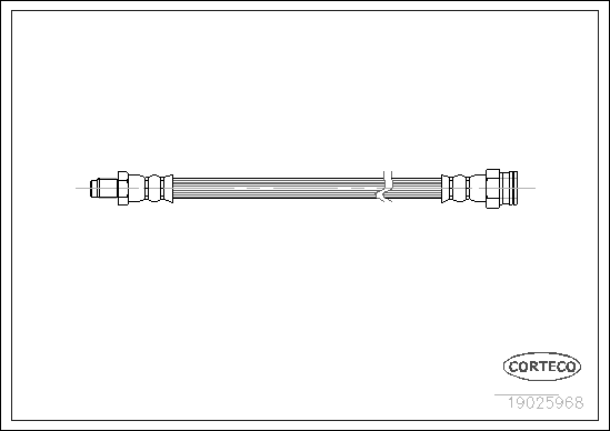 Brake Hose - 19025968 CORTECO