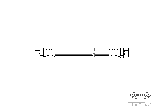 Brake Hose - 19025983 CORTECO
