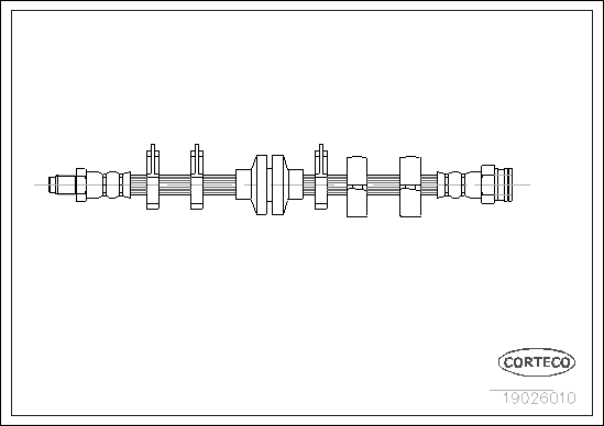 Brake Hose - 19026010 CORTECO