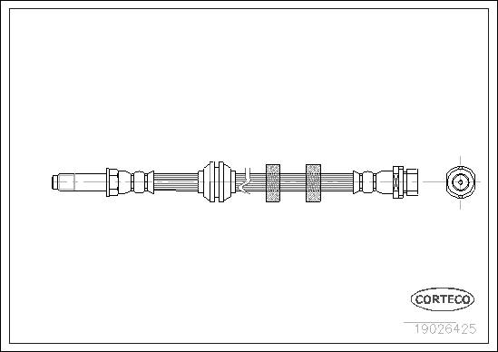 Brake Hose - 19026425 CORTECO