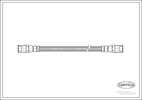 Brake Hose - 19026436 CORTECO