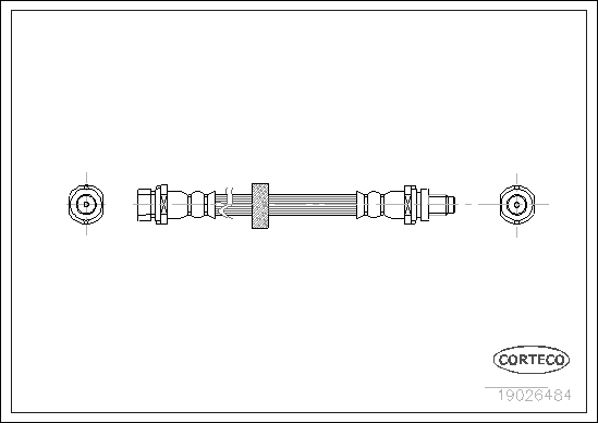Brake Hose - 19026484 CORTECO