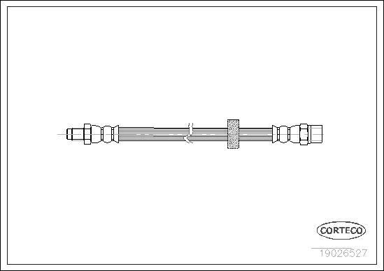 Brake Hose - 19026527 CORTECO