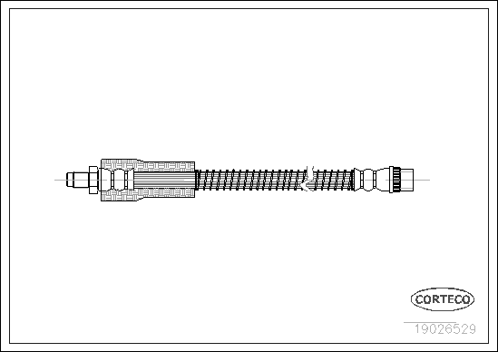 Brake Hose - 19026529 CORTECO