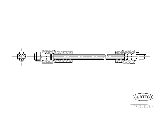 Brake Hose - 19026704 CORTECO