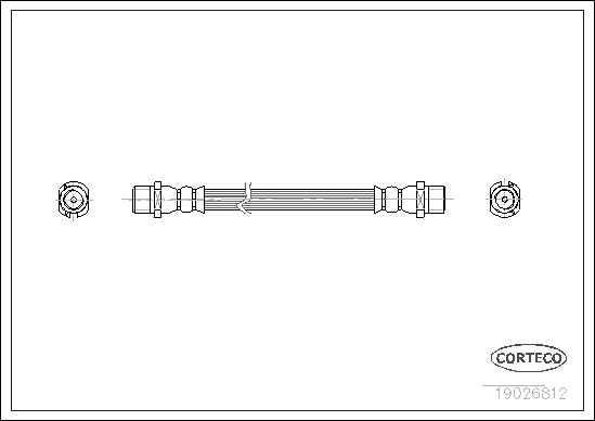Brake Hose - 19026812 CORTECO