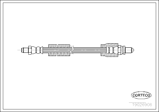 Brake Hose - 19026906 CORTECO
