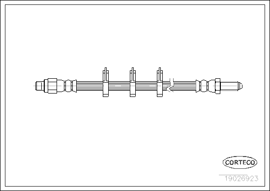 Brake Hose - 19026923 CORTECO