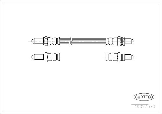 Brake Hose - 19027570 CORTECO