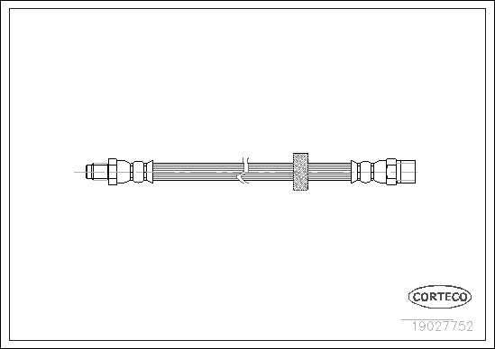 Brake Hose - 19027752 CORTECO