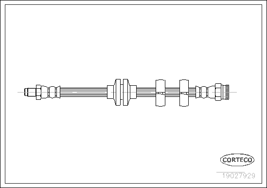 Brake Hose - 19027929 CORTECO