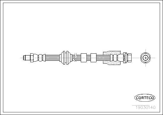 Brake Hose - 19030140 CORTECO