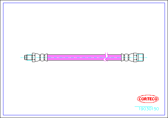 Brake Hose - 19030150 CORTECO