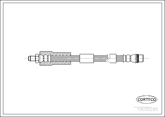 Brake Hose - 19030285 CORTECO