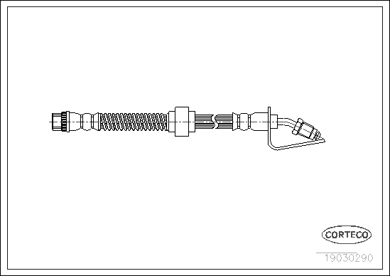 Brake Hose - 19030290 CORTECO